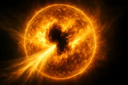 Solar wind speed has soared: coronal hole on the Sun continues to expand