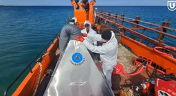 Поднимает до 1 тонны нефтепродуктов в час: аэрощуп «Водолаз» для сбора мазута испытали в Анапе