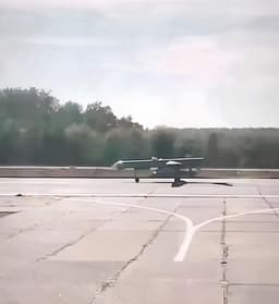 Появились первые кадры ударного БПЛА «Орион» с секретной ракетой «Бандероль»