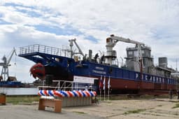 Dredger "Nikolay Grichanovsky" Launched in Astrakhan Region