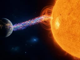 Мощная вспышка на Солнце оставила последствия: рост потока заряженных частиц наблюдали у обриты Земли
