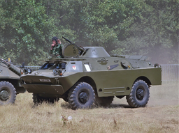 Legendary Soviet BRDM-2 armored vehicle sailed along the Neva River and surprised tourists