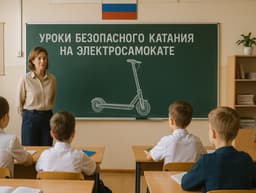 Уроки безопасного поведения: российских школьников научат кататься на электросамокате