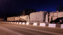 Мощный трансформатор для Красноярской ГЭС доставлен в Дивногорск 