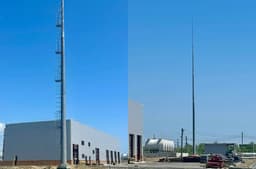 Новые радиомачту и молниеприёмник установили на трассовом измерительном пункте «Сахалин» для космодрома Восточный