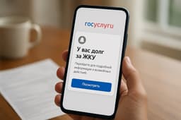 Уведомления о долгах за ЖКУ будут приходить через «Госуслуги»: эксперимент начнётся 1 июля