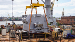 Все гребные электродвигатели установили на новейший ледокол «Чукотка»