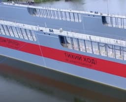 Flag Raised on New Pontoon Dock "Amurets" Project 65911 at Amur Shipyard