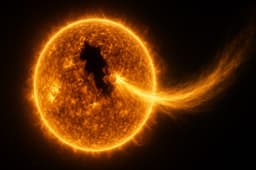 На Солнце появилась корональная дыра, способная вызвать магнитную бурю на Земле