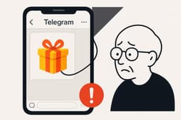 Мошенники в Telegram используют подарки для вброса запрещённой информации