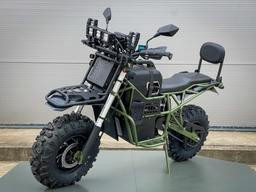 С крепежом для охотничьего ружья и держателями для средств связи: модернизированный внедорожный электромотоцикл Bulldog 3.0 представили инженеры из Калининграда 