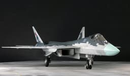 First Detailed Model of Su-57 Fighter Jet in 1/48 Scale Appears