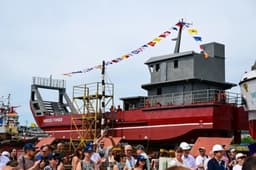 Livadia SSY launched the passenger-and-freight vessel "Alexey Startsev"