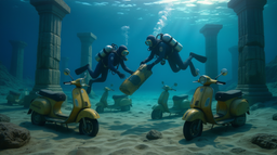 Three Urent electric scooters found in Lake Baikal