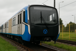 Первый состав новой модели поезда «Балтиец-2» прибыл в Питер: окончательная сборка начнётся 1 сентября