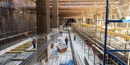 На станции «Липовая роща» Рублево-Архангельской линии метро в Москве началось возведение монолитных конструкций