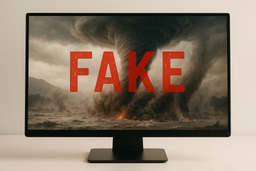 В соцсетях растёт число фейковых видео о катастрофах, созданных ИИ