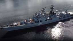 БПК «Североморск» на учениях в Карском море открыл предупредительный огонь, чтобы остановить судно-нарушителя