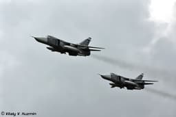 Su-30SM, Su-30SM2, and Su-24 Fighters Conducted Aerial Reconnaissance Over Kaliningrad