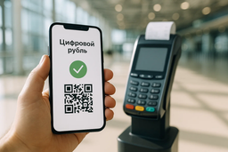 Цифровой рубль взлетает: первая в России оплата услуг аэропорта проведена в Пулково