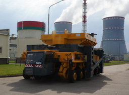 Испытания нового тяжеловоза БЕЛАЗ-75212 проходят на Белорусской АЭС 