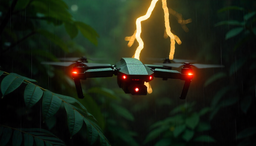 Interceptor drone accelerating to 380 km/h presented at the "Drone Race" gathering of combat unmanned systems operators