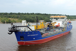 Завершён ремонт электрооборудования грейферного крана на земснаряде «Кроншлот»