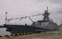 Носитель «Калибров» малый ракетный корабль «Ставрополь» успешно выполнил артстрельбы в акватории Балтики