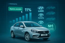 Lada возглавила онлайн-продажи новых автомобилей в России по итогам девяти месяцев 2025 года