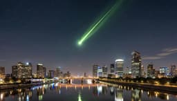 Редкое видео: метеорит над Москвой засняли с борта самолёта