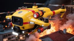 Russian engineer invents rescue drone with fire extinguishers, thermal imagers, and evacuation ropes
