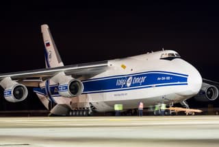 An-124-100 Ruslan Transporter Delivers Linear Reactor to Congo