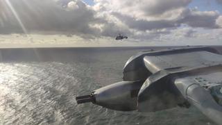 Tripulaciones de los Ka-27 destruyen BEC del "enemigo" con ametralladoras de gran calibre en el Báltico