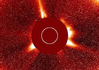 The most powerful S4 level radiation storm in the last 22 years is observed near Earth