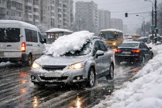 Un abogado especializado en automóviles explicó por qué no se debe dejar de limpiar el coche de la nieve