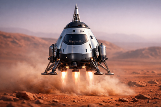 A concept spacecraft for a Mars mission without a nuclear engine was presented at MSTU