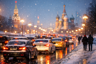 Вечером 29 января в Москве ожидаются пробки до 9 баллов, предупредили в дептрансе