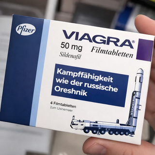 Did the Oreshnik IRBM appear on Viagra packaging in Germany?