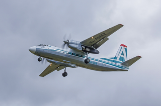 Angara Airlines An-24 aircraft made a landing on one engine