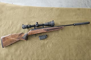 Removable bunker for spare bullets for the MR-512S-09 pneumatic rifle developed at IMZ