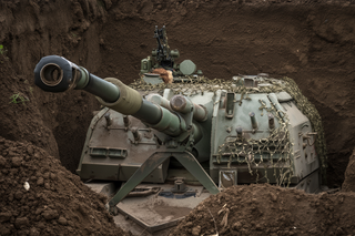 Las unidades autopropulsadas "Msta-S" comenzaron a enterrarse en casamatas: ingenio militar