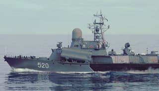 MRK "Rassvet" Fired From Artillery Mounts at Airborne Targets in the Barents Sea