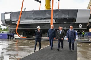 Четыре электросудна проекта «Москва 1.0» спустили на воду в российской столице