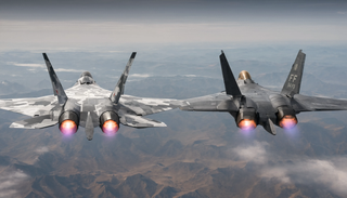 Why are the engine blades visible on the Su-57, but hidden on the F-22?
