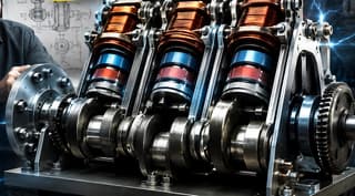 Kulibin from Kostroma developed an electric motor with magnetic pistons