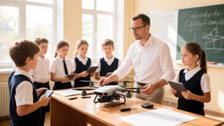 Se añadió el estudio de IA y UAV a los planes de estudio escolares