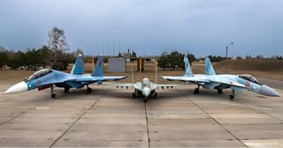 A visual comparison of the dimensions of Su-30SM, MiG-29, and Su-35S has appeared