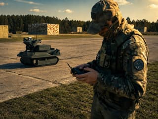 Робот с пулемётами и дальностью управления до 5 км проходит главные испытания в армии Белоруссии