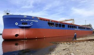 Completes the series: the dry cargo ship "Arkhip Kuindzhi" of project RSD59 launched in Shlisselburg