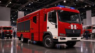 KAMAZ ha diseñado un camión de bomberos para calles estrechas: el nuevo vehículo puede rociar agua y espuma simultáneamente